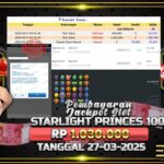 BUKTI JACKPOT SLOT STARLIGHT PRINCES 1000 TERPERCAYA DI INDONESIA TGL 27-03-2025