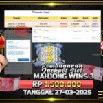 BUKTI JACKPOT SLOT MAHJONG WINS 3 TERPERCAYA DI INDONESIA TGL 27-03-2025