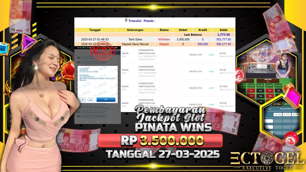 BUKTI JACKPOT SLOT WILD BOUNTY SHODOWN TERPERCAYA DI INDONESIA TGL 27-03-2025