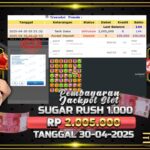 BUKTI JACKPOT SLOT SUGAR RUSH 1.000 TERPERCAYA DI INDONESIA TGL 30-04-2025