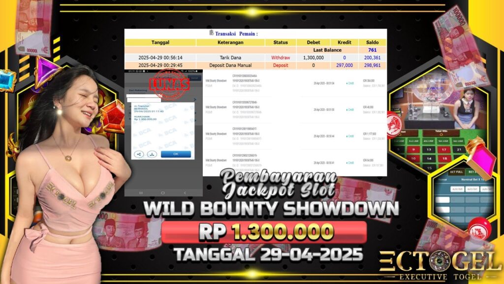BUKTI JACKPOT SLOT WILD BOUNTY SHOWDOWN TERPERCAYA DI INDONESIA TGL 29-04-2025