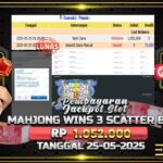 BUKTI JACKPOT SLOT MAHJONG WINS 3 SCATTER BLACK TERPERCAYA DI INDONESIA TGL 25-05-2025