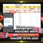 BUKTI JACKPOT SLOT MAHJONG WAYS TERPERCAYA DI INDONESIA TGL 25-05-2025