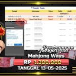 BUKTI JACKPOT SLOT MAHJONG WAYS TERPERCAYA DI INDONESIA TGL 13-05-2025