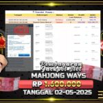 BUKTI JACKPOT SLOT MAHJONG WAYS TERPERCAYA DI INDONESIA TGL 02-05-2025