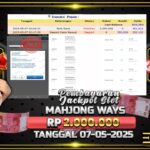 BUKTI JACKPOT SLOT MAHJONG WAYS TERPERCAYA DI INDONESIA TGL 07-05-2025