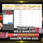 BUKTI JACKPOT SLOT WILD BANDITO TERPERCAYA DI INDONESIA TGL 05-05-2025