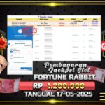 BUKTI JACKPOT SLOT FORTUNE RABBIT TERPERCAYA DI INDONESIA TGL 17-05-2025