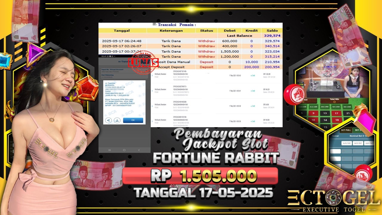 BUKTI JACKPOT SLOT KNOCROUT RICHES TERPERCAYA DI INDONESIA TGL 17-05-2025