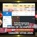 BUKTI JACKPOT SLOT GATES OF OLYMPUS 1.000 TERPERCAYA DI INDONESIA TGL 23-05-2025