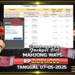 BUKTI JACKPOT SLOT MAHJONG WAYS TERPERCAYA DI INDONESIA TGL 07-05-2025
