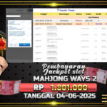 BUKTI JACKPOT SLOT MAHJONG WAYS 2 TERPERCAYA DI INDONESIA TGL 04-06-2025