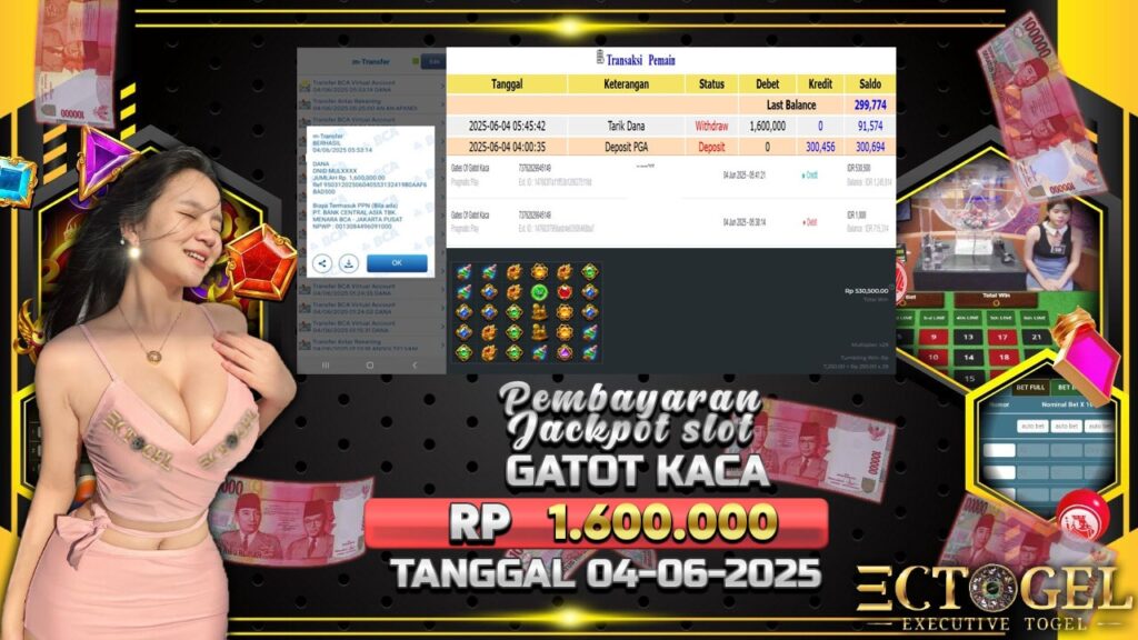 BUKTI JACKPOT SLOT GATES OF GATOT KACA TERPERCAYA DI INDONESIA TGL 04-06-2025