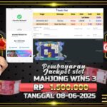 BUKTI JACKPOT SLOT MAHJONG WINS 3 BLACK  TERPERCAYA DI INDONESIA TGL 08-06-2025