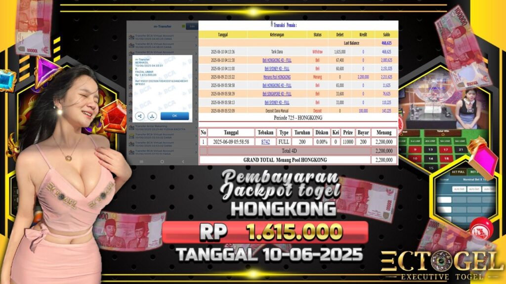 BUKTI JACKPOT TOGEL HONGKONG LOTTO TERPERCAYA DI INDONESIA TGL 08-06-2025