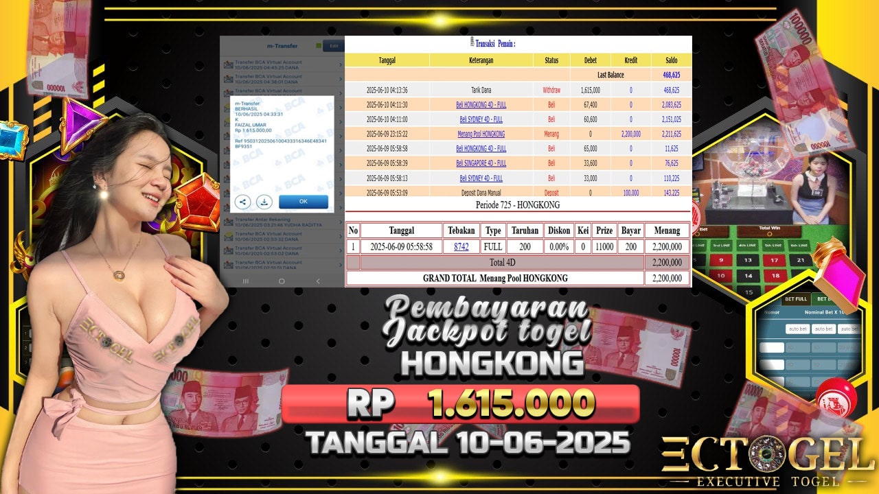 BUKTI JACKPOT TOGEL HONGKONG LOTTO TERPERCAYA DI INDONESIA TGL 08-06-2025
