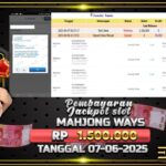 BUKTI JACKPOT SLOT MAHJONG WAYS TERPERCAYA DI INDONESIA TGL 07-06-2025